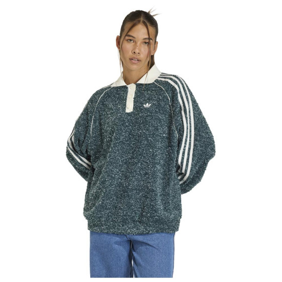 Adidas Γυναικείο φούτερ Boucle Oversized Polo Crew